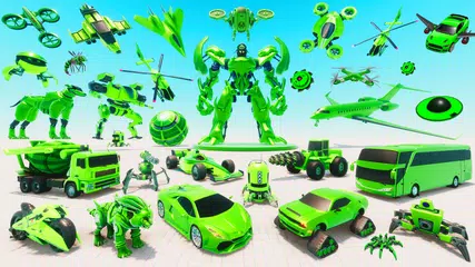 美國汽車機器人戰鬥 - 警車運輸2019年 XAPK 下載