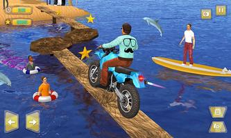 Water Park Bike Rider - Moto Stunt Bike Games capture d'écran 1