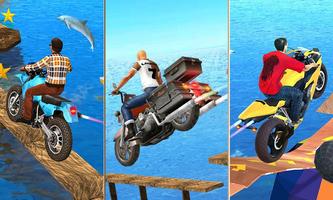 Water Park Bike Rider - Moto Stunt Bike Games capture d'écran 2