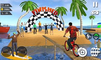 Waterpark BMX Bicycle Surfing Plakat