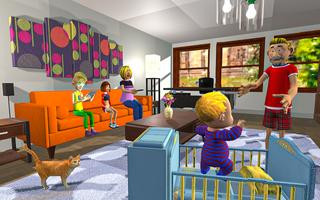 Virtual Dad Rich Family Sim Cartaz