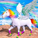 Flying Pegasus Baby Unicorn 3D APK