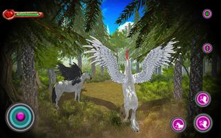 Flying Pegasus Baby Unicorn 3D capture d'écran 2