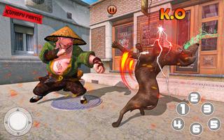 Kung fu Karate Animal Fighting Poster