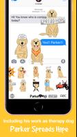 ParkerMoji - Golden retriever Emojis & Dog Sticker imagem de tela 2