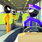Prisión Palo hombre Transporte Policía camioneta icono
