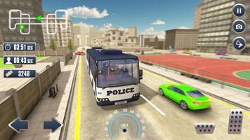 Prisión Palo hombre Transporte Policía camioneta Poster