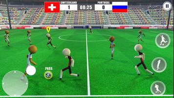 Stickman Football Strike Games captura de pantalla 3