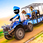 Stickman ATV Hundetransporter Zeichen