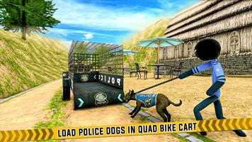 Stickmanの警察犬ATVバイクトランスポーター スクリーンショット 2
