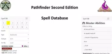 Pathfinder 2E Spell DB