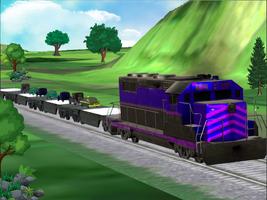 Car Cargo Train Transport Simulator Affiche