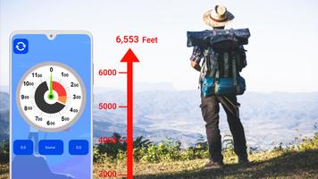 高度計アプリ：高度を見つける ポスター