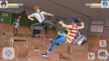 High School Fighting Game постер