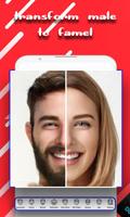 Face gender changer app swap poster