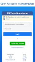 Downloader for facebook Videos Cartaz