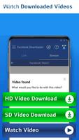 Downloader for facebook Videos تصوير الشاشة 3