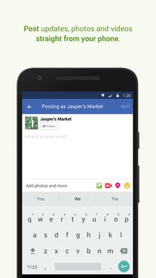 Facebook Pages Manager Screenshots