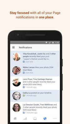 Facebook Pages Manager Screenshots