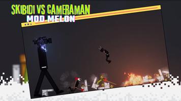 Skibidi VS Cameraman Mod Melon capture d'écran 3