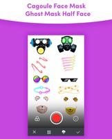 Cagoule Face Mask - Ghost Mask Half Face capture d'écran 3
