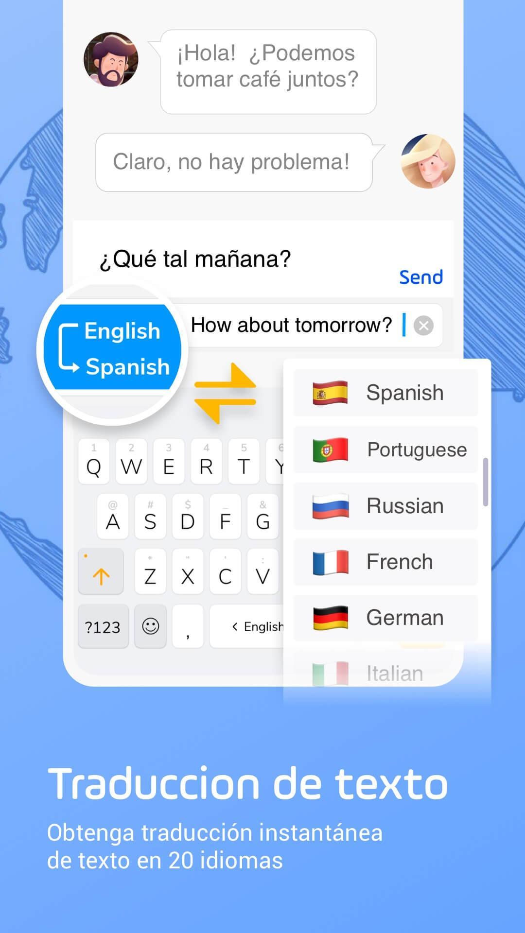 Resultado de imagen para facemoji keyboard traductor