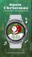 Christmas countdown watch face Affiche