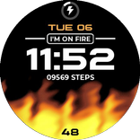 Animated Fire Watch Face