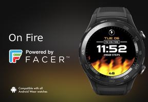 Animated Fire Watch Face постер