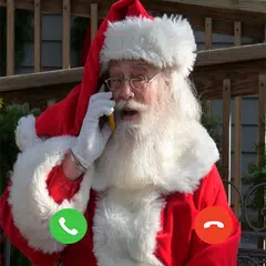 Santa Claus video call park-simulated santa Claus