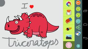 Coloriage - Dinosaures capture d'écran 1