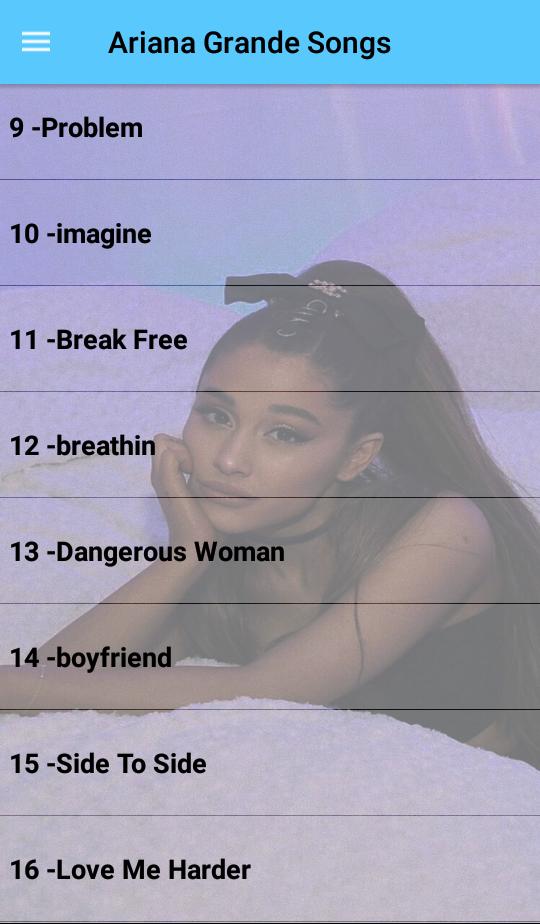 Ariana Grande Songs For Android Apk Download