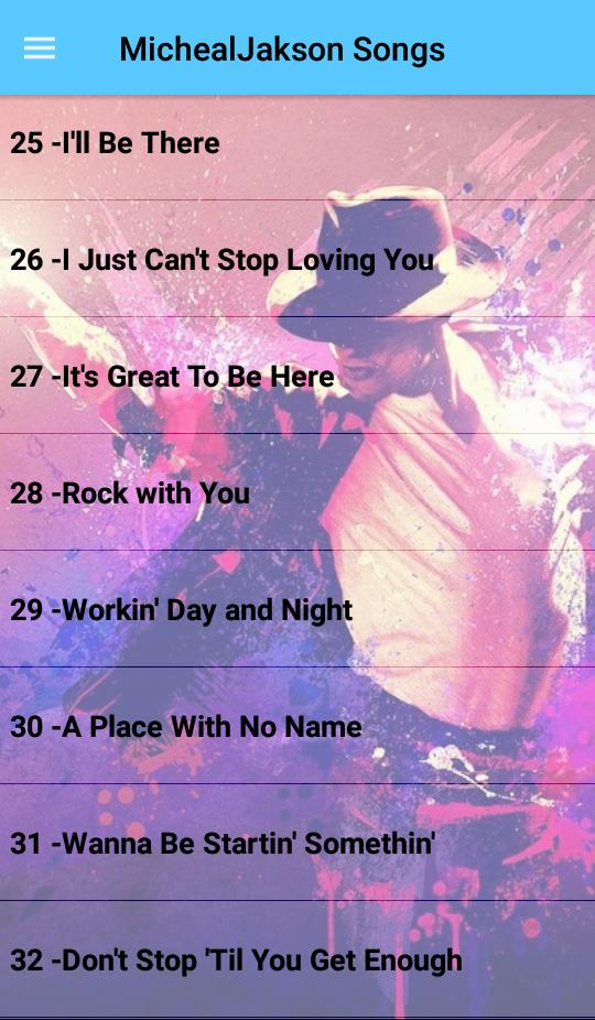 Michael Jackson Songs Offline (45 songs) for Android - APK Download