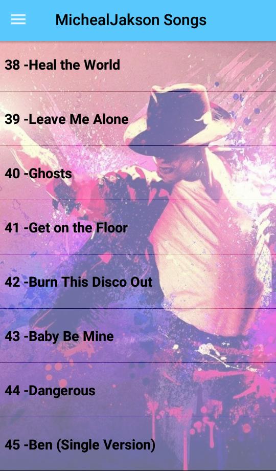 Michael Jackson Songs Offline 45 Songs For Android Apk Download - dangerous michael jackson roblox