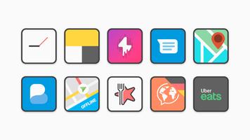 Flat Square - Icon Pack imagem de tela 3