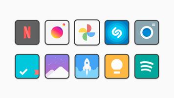 Flat Square - Icon Pack ảnh chụp màn hình 2