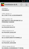 Constitution du Bénin Cartaz