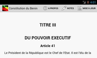 Constitution du Bénin capture d'écran 3