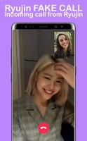ITZY Ryujin Fake Call screenshot 1