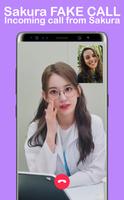 Le Sserafim Sakura Fake Call স্ক্রিনশট 1