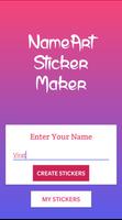 Name Sticker Maker -  Chat Sti Affiche