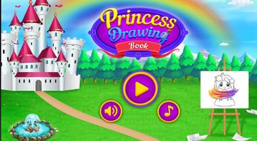Princess Coloring Book الملصق