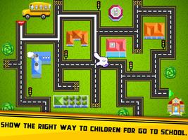 Kids educational maze puzzle poster