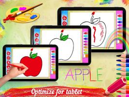 Drawing populer fruits for kid ảnh chụp màn hình 1