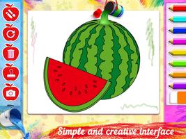 Drawing populer fruits for kid ảnh chụp màn hình 2