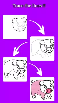 Screenshot 3 for Learn To Draw Animals - Steps