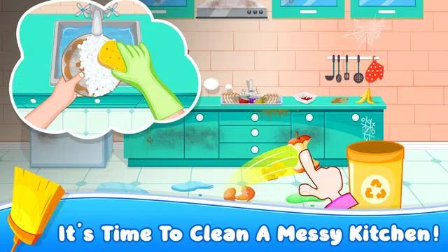 Screenshot 1 for Sweet House Cleaning Game