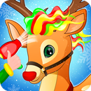 Reindeer Salon Christmas Fun -  Animal Rescue APK