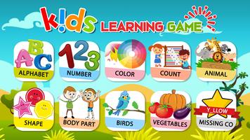 Preschool Learning - Kids ABC, Number, Color & Day poster