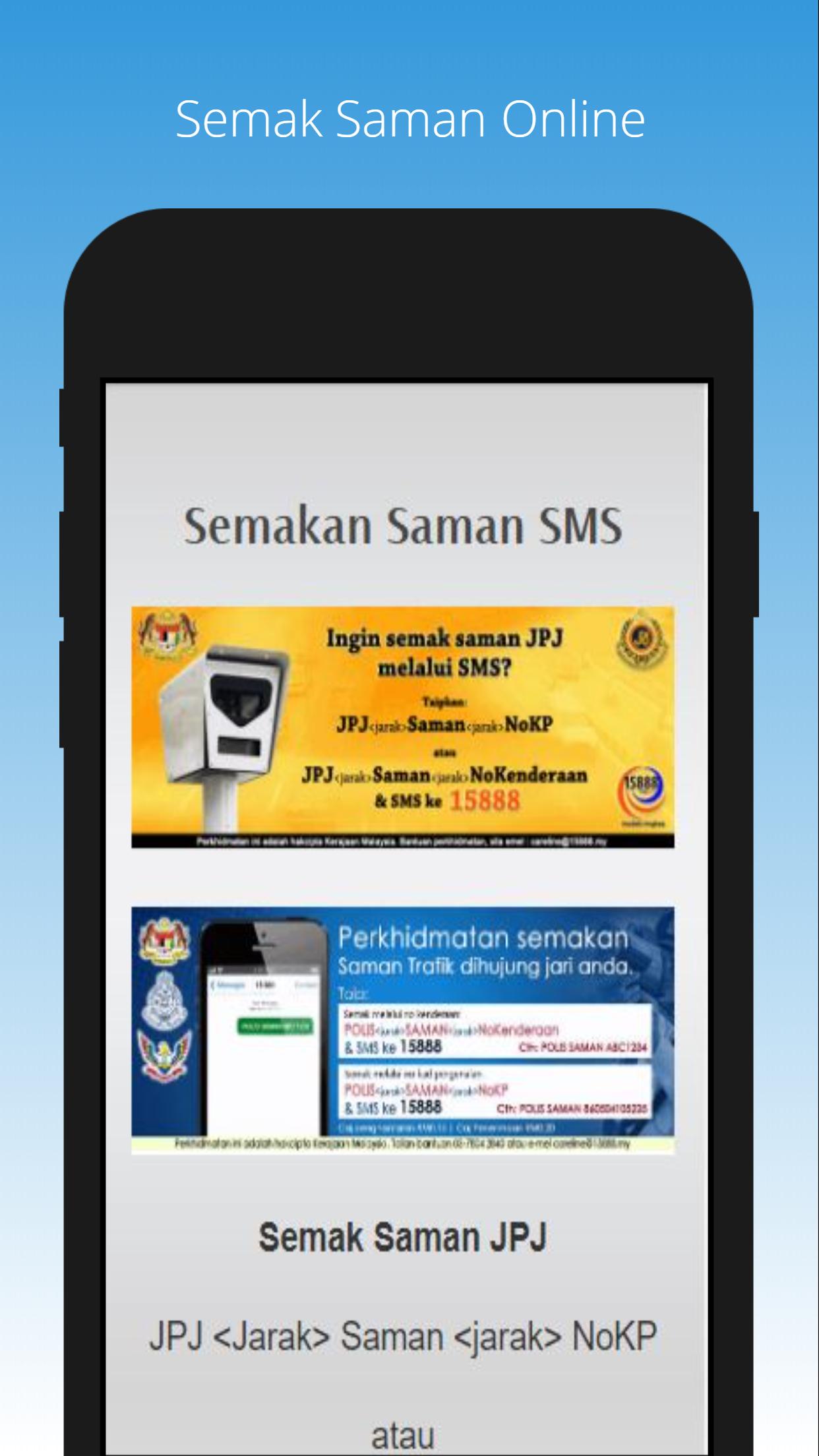 Semak Saman Polis Jpj Dan Parking Online For Android Apk Download